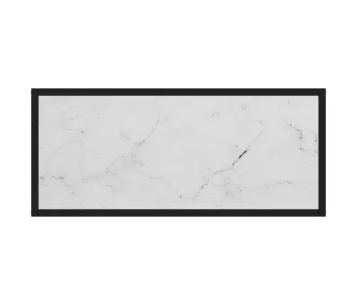 Konsoollaud, Valge, 80 X 35 X 75 cm Karastatud Klaas