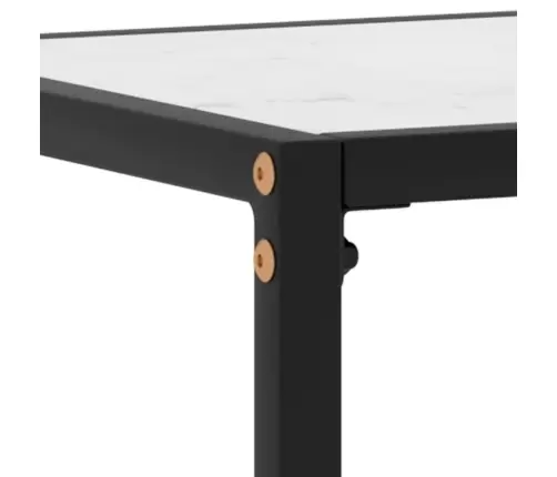 Konsoollaud, Valge, 80 X 35 X 75 cm Karastatud Klaas