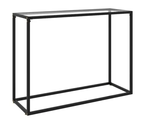 Konsoles Galdiņš, 100X35X75 Cm, Rūdīts Stikls, Caurspīdīgs Vidaxl