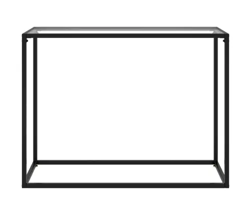 Konsoles Galdiņš, 100X35X75 Cm, Rūdīts Stikls, Caurspīdīgs Vidaxl