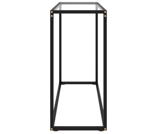 Konsoles Galdiņš, 100X35X75 Cm, Rūdīts Stikls, Caurspīdīgs Vidaxl