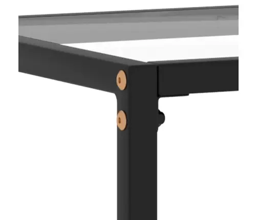 Konsoles Galdiņš, 100X35X75 Cm, Rūdīts Stikls, Caurspīdīgs Vidaxl