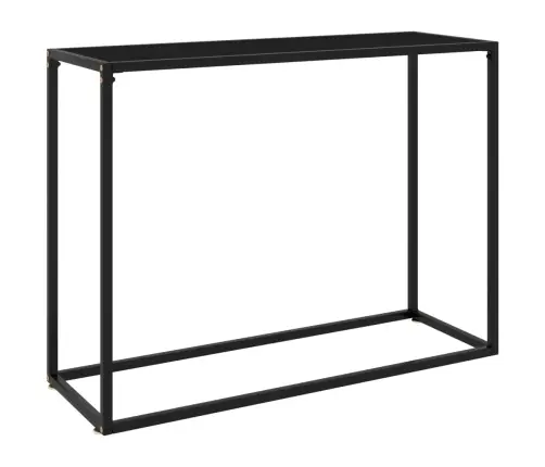 Konsoles Galdiņš, Melns, 100X35X75 Cm, Rūdīts Stikls Vidaxl