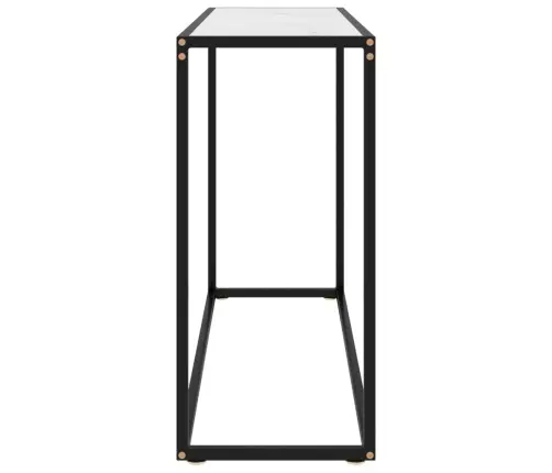 Konsoles Galdiņš, Balts, 100X35X75 Cm, Rūdīts Stikls Vidaxl