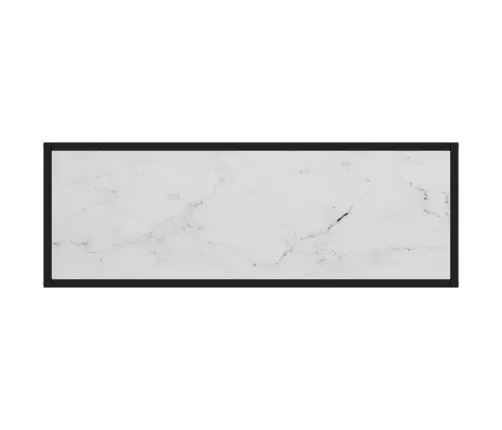 Konsoles Galdiņš, Balts, 100X35X75 Cm, Rūdīts Stikls Vidaxl