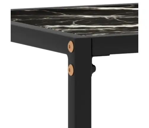 Konsoollaud, Must, 100 X 35 X 75 cm Karastatud Klaas