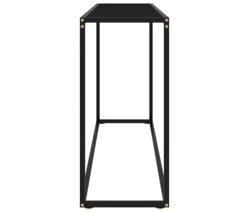 Konsoles Galdiņš, Melns, 120X35X75 Cm, Rūdīts Stikls Vidaxl