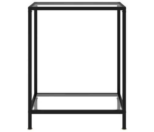 Konsoles Galdiņš, 60X35X75 Cm, Rūdīts Stikls, Caurspīdīgs Vidaxl