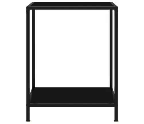 Konsoollaud, Must, 60 X 35 X 75 cm Karastatud Klaas