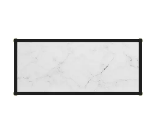 Konsoles Galdiņš, Balts, 80X35X75 Cm, Rūdīts Stikls Vidaxl