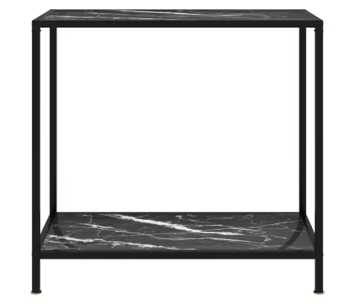 Konsoollaud, Must, 80 X 35 X 75 cm Karastatud Klaas