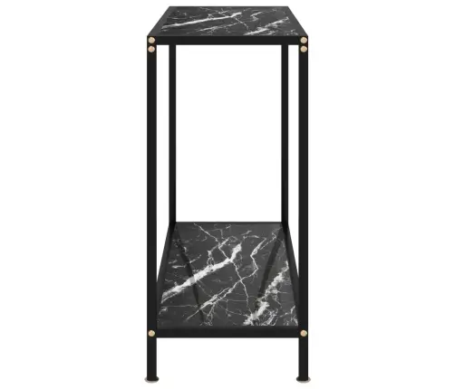 Konsoollaud, Must, 80 X 35 X 75 cm Karastatud Klaas