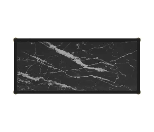 Konsoollaud, Must, 80 X 35 X 75 cm Karastatud Klaas