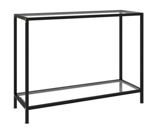 Konsoles Galdiņš, 100X35X75 Cm, Rūdīts Stikls, Caurspīdīgs Vidaxl