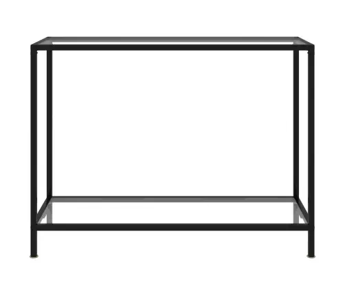 Konsoles Galdiņš, 100X35X75 Cm, Rūdīts Stikls, Caurspīdīgs Vidaxl
