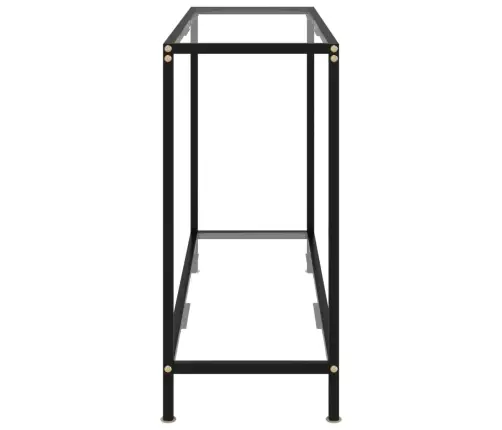 Konsoles Galdiņš, 100X35X75 Cm, Rūdīts Stikls, Caurspīdīgs Vidaxl