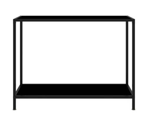 Konsoles Galdiņš, Melns, 100X35X75 Cm, Rūdīts Stikls Vidaxl