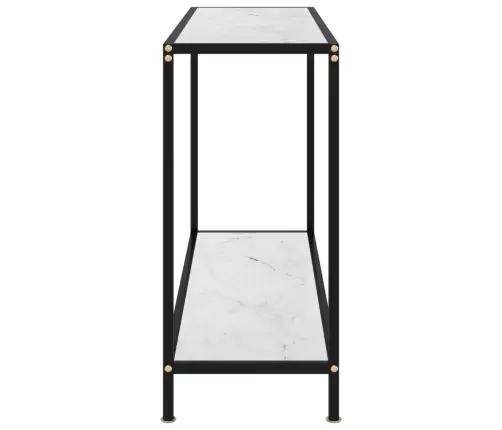 Konsoollaud, Valge, 100 X 35 X 75 cm Karastatud Klaas