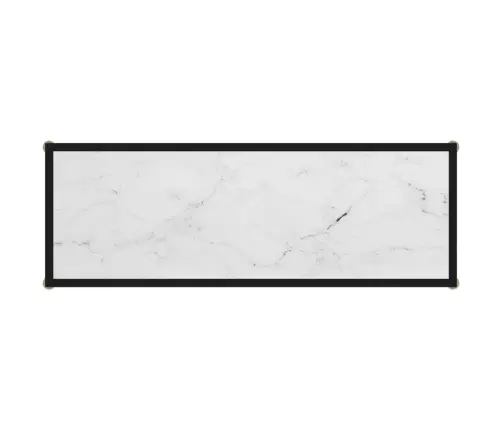 Konsoollaud, Valge, 100 X 35 X 75 cm Karastatud Klaas