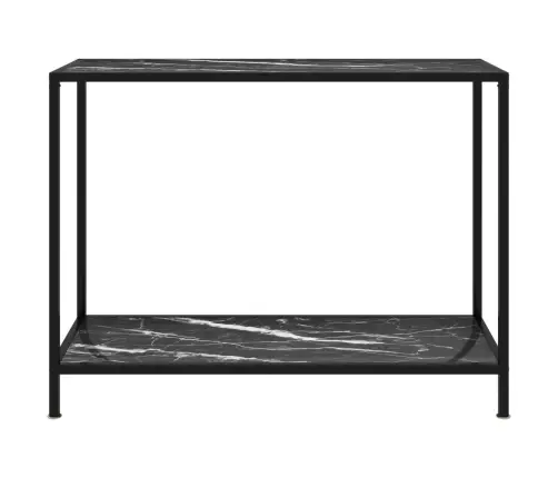 Konsoles Galdiņš, Melns, 100X35X75 Cm, Rūdīts Stikls Vidaxl