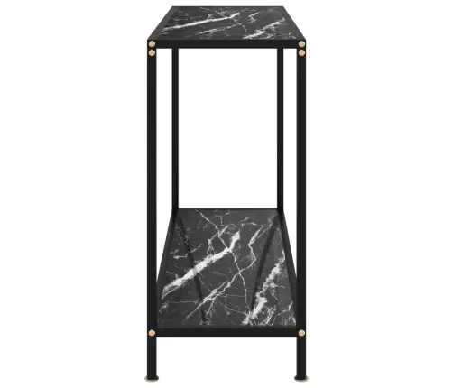 Konsoles Galdiņš, Melns, 100X35X75 Cm, Rūdīts Stikls Vidaxl