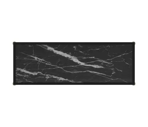 Konsoles Galdiņš, Melns, 100X35X75 Cm, Rūdīts Stikls Vidaxl