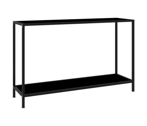 Konsoollaud, Must, 120 X 35 X 75 cm Karastatud Klaas