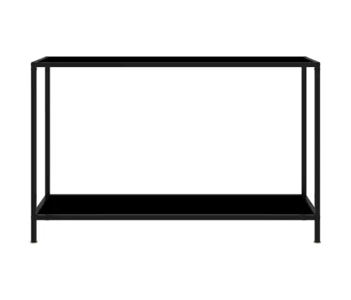 Konsoollaud, Must, 120 X 35 X 75 cm Karastatud Klaas