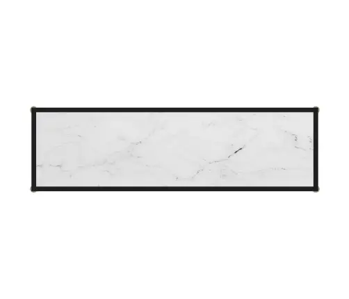 Konsoles Galdiņš, Balts, 120X35X75 Cm, Rūdīts Stikls Vidaxl