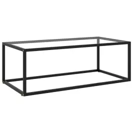Kohvilaud, Must, Karastatud Klaas, 100 X 50 X 35 Cm