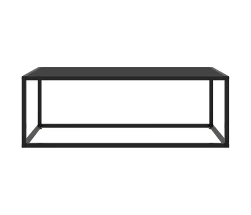 Kafijas Galdiņš, Melns, 100X50X35 Cm, Stikls Vidaxl