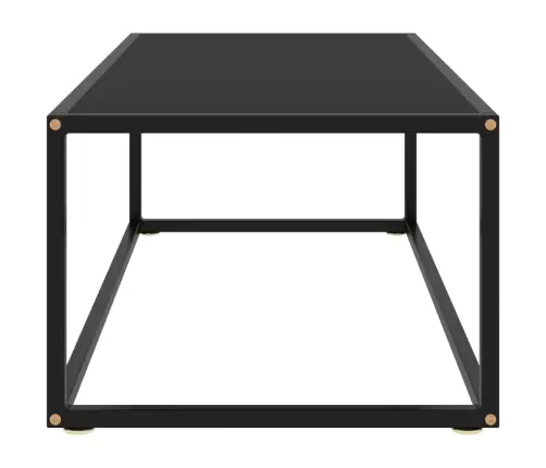 Kafijas Galdiņš, Melns, 100X50X35 Cm, Stikls Vidaxl