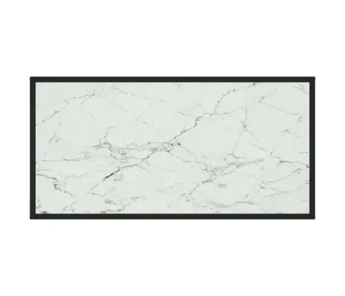 Kohvilaud, Must, Valge Marmorklaas, 100 X 50 X 35 Cm Kohvilaud, Must, Valge Marmorklaas, 100 X 50 X 35 Cm