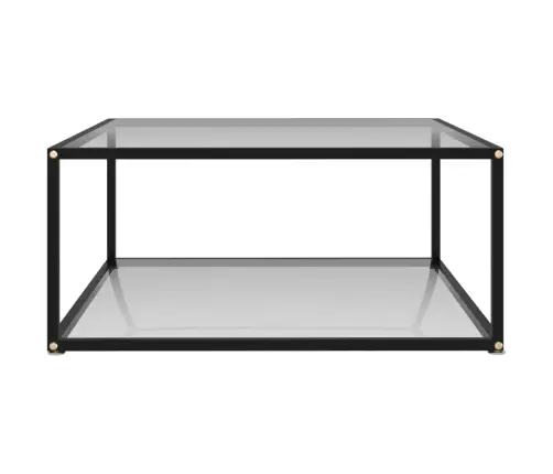 Kohvilaud, Läbipaistev, 80 X 80 X 35 cm Karastatud Klaas