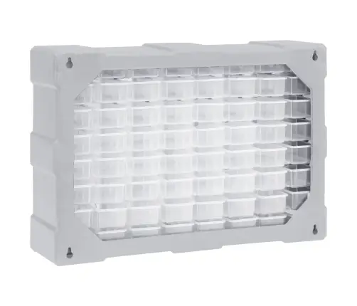 Stelažas Su 64 Stalčiais, 52X16X37,5Cm