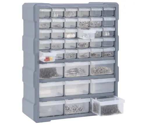 Plaukts Ar 39 Atvilktnēm, 38X16X47 Cm Vidaxl