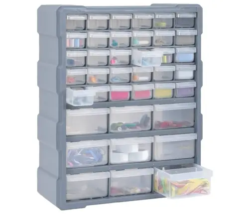 Plaukts Ar 39 Atvilktnēm, 38X16X47 Cm Vidaxl