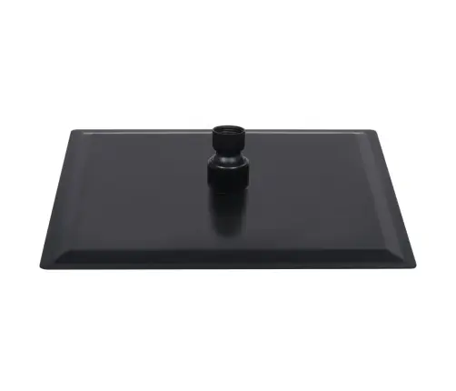 Lietus Dušas Galva, 20X20 Cm, Kvadrāta, Tērauds, Melna Vidaxl