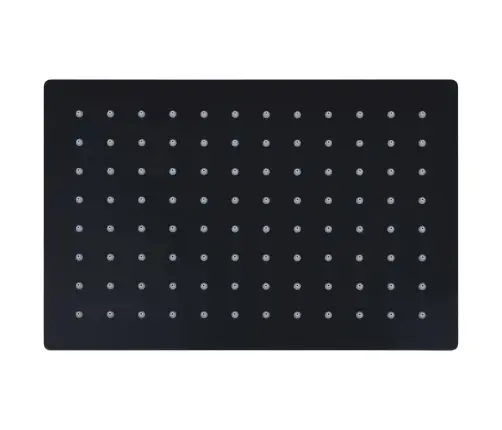 Lietus Dušas Galva, 30X20 Cm, Taisnstūra, Tērauds, Melna Vidaxl