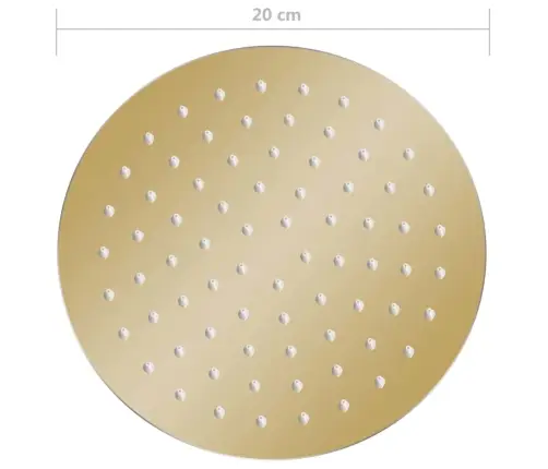 Vihmaduši Otsak, Roostevaba Teras 20 cm Ümar, Kuldne