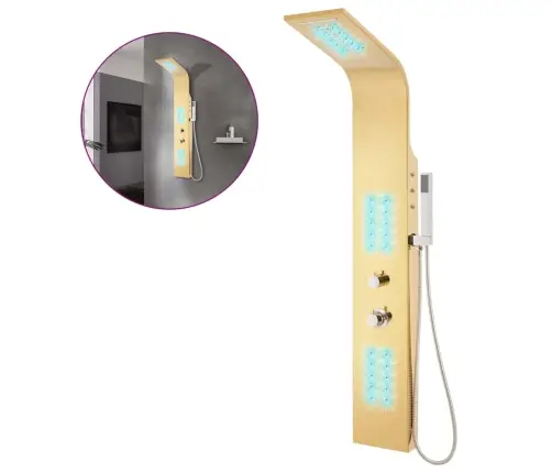 Dušo Sistema, Auksinės Spalvos, Nerūdijantis Plienas 201