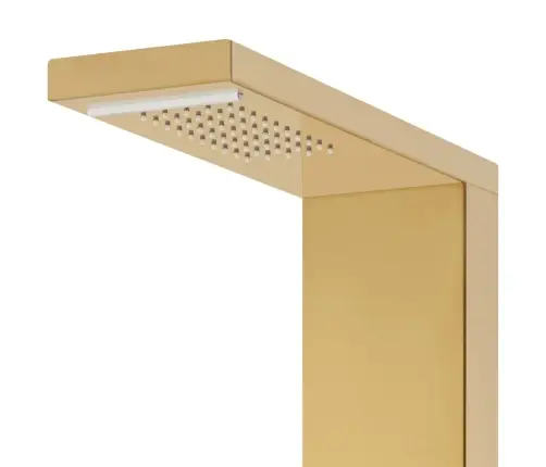 Dušas Paneļa Sistēma, Nerūsējošs Tērauds 201, Zelta Krāsā Vidaxl