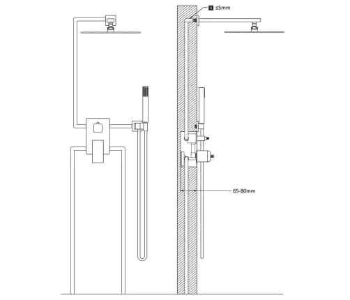 Dušo Sistema, Auksinės Spalvos, Nerūdijantis Plienas 201