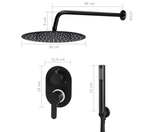 Dušo Sistema, Juodos Spalvos, Nerūdijantis Plienas 201