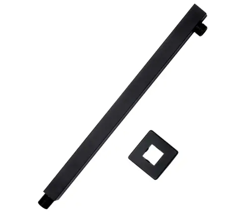 Duši Käepide, Kandiline, Roostevaba Teras 201, Must, 40 Cm