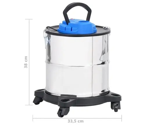 Pelenų Siurblys Su Hepa Filtru, Nerūdijantis Plienas, 1200W