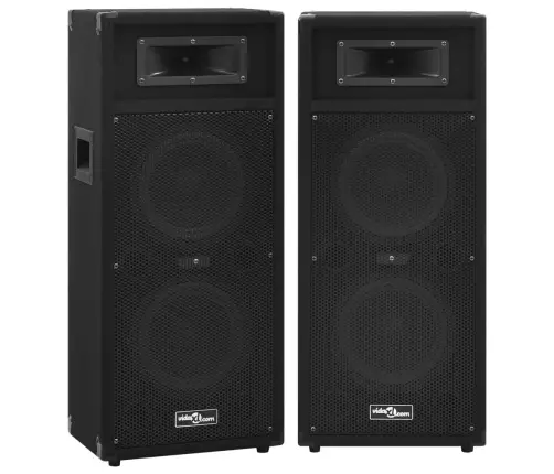 Profesionāli Pasīvie Skatuves Skaļruņi, 2 Gab., 1000 W, Melni Vidaxl