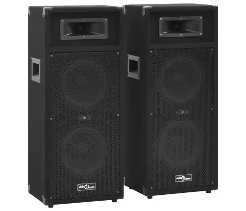 Profesionāli Pasīvie Skatuves Skaļruņi, 2 Gab., 1000 W, Melni Vidaxl