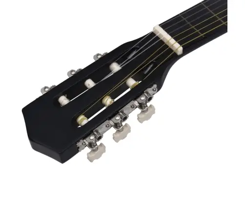 Klassikaline Kitarr Algajatele Kotiga, Must 3/4 36"