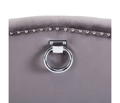 Virtuves Krēsli, 2 Gab., Pelēks Samts Vidaxl